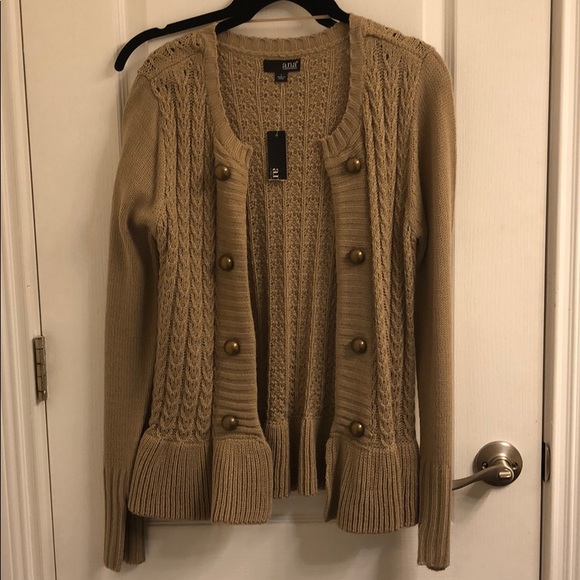 a.n.a Sweaters - Light Brown Cardigan